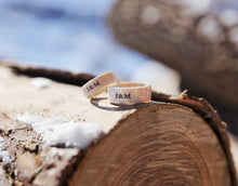 Load image into Gallery viewer, Antler Ring with Custom Engraving - Whitetail Deer Shed Antler - Personalized Antler Ring
