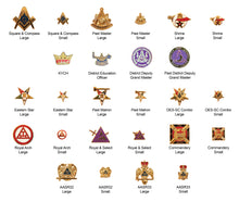 Load image into Gallery viewer, 3x3 Folded Pocket Badge with Slide Insert and Cast Emblem
