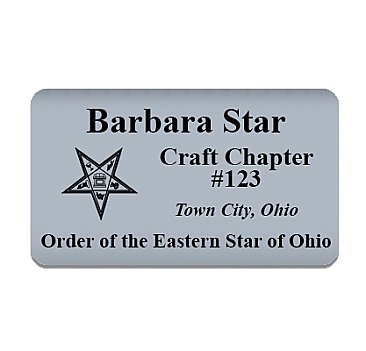 2x3 Flat Badge with Clutch, Pin or Magnet Back