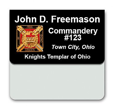 2x3 Folded Pocket Badge with Cast Emblem