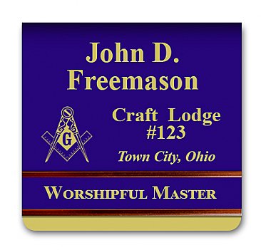 3x3 Folded Pocket Badge with Slide Insert