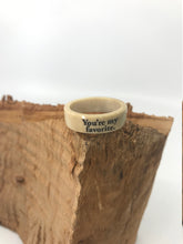Load image into Gallery viewer, Antler Ring with Custom Engraving - Whitetail Deer Shed Antler - Personalized Antler Ring
